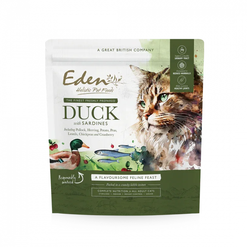 Feline Feast Duck & Sardine 1.5kg - Eden Holistic Pet Foods