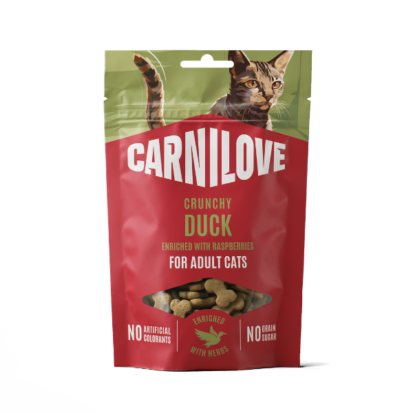 Carnilove Duck with Raspberries Crunchy Cat Treats 50g
