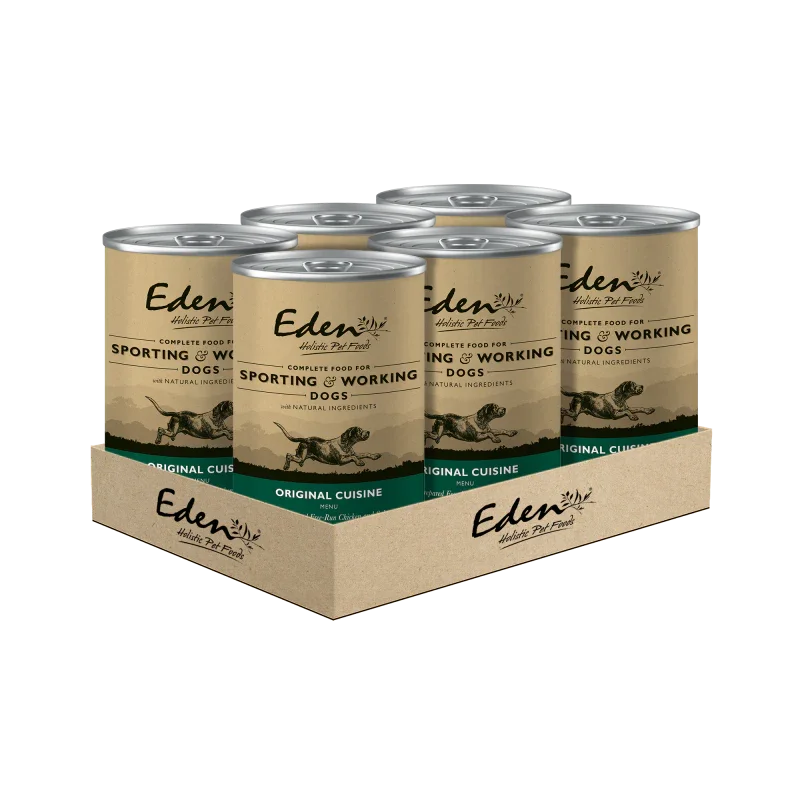 Eden Wet Food for Sporting & Working Dogs: Original 6x400G - Eden Holistic Pet Foods