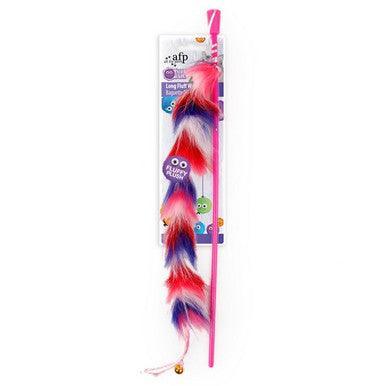 All For Paws Furry Ball Long Fluffy Wand Red - North East Pet Shop All For Paws