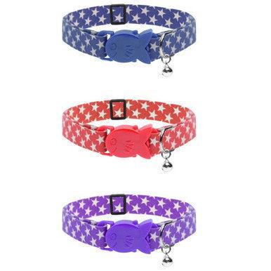 Cat Circus Star Cat Collars Navy - North East Pet Shop Cat Circus