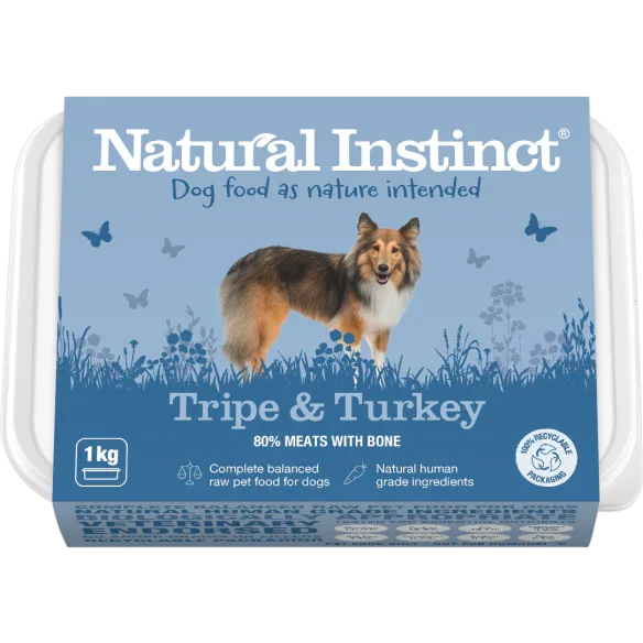 Natural Instinct Natural Tripe & Turkey 1kg - North East Pet Shop Nutriment