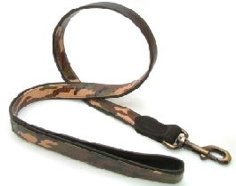 Leather Lead Combat 20mm X 100cm