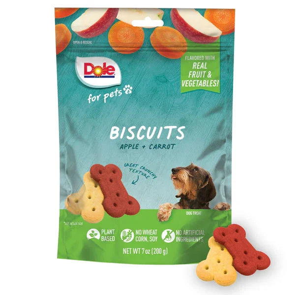 Dole Dog Biscuits Apple & Carrot  Assorted Bag 198g