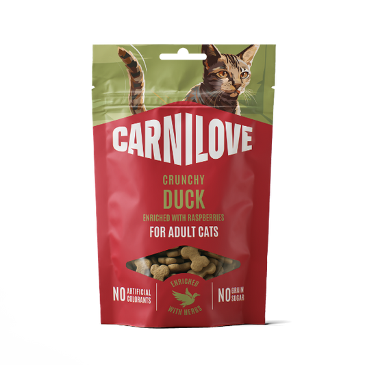 Carnilove Duck with Raspberries Crunchy Cat Treats 50g
