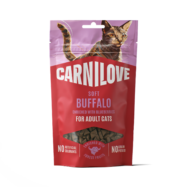 Carnilove Buffalo with Blueberries Soft Cat Treats 50g