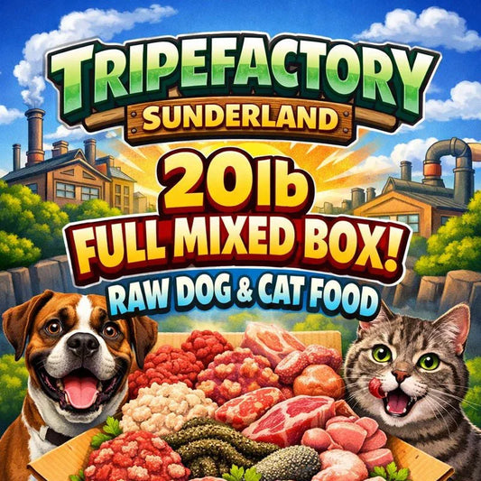Tripefactory Sunderland - 20lb Full Mixed Box - Raw Dog & Cat Food