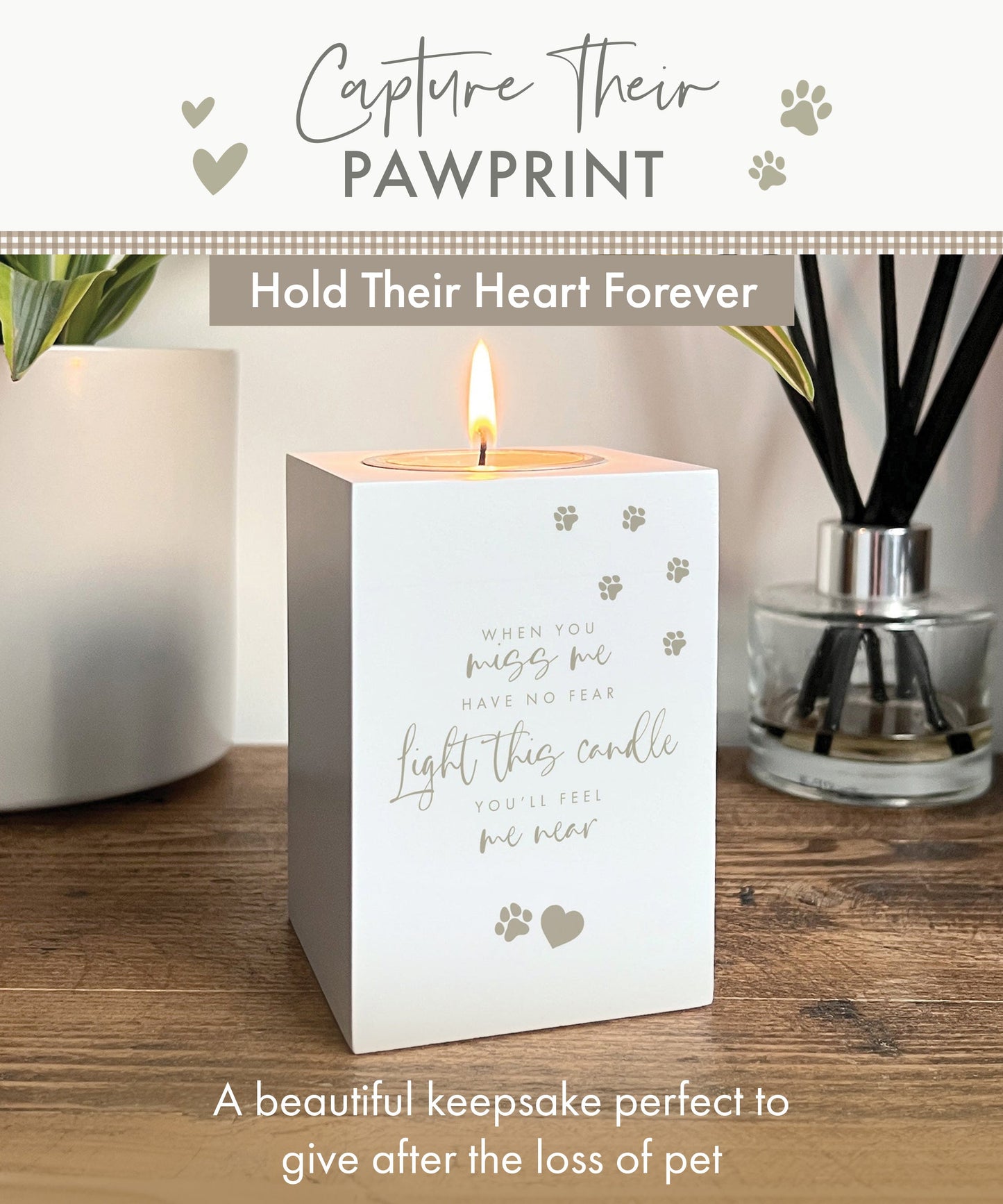 Pet Memorial Tea Light Holder