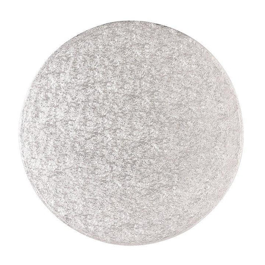 Round Silver Fern Cake Board - 13mm Thick, Cake Drum, Multi-Size (8", 10", 12")