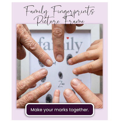 Family Fingerprints Picture Frame