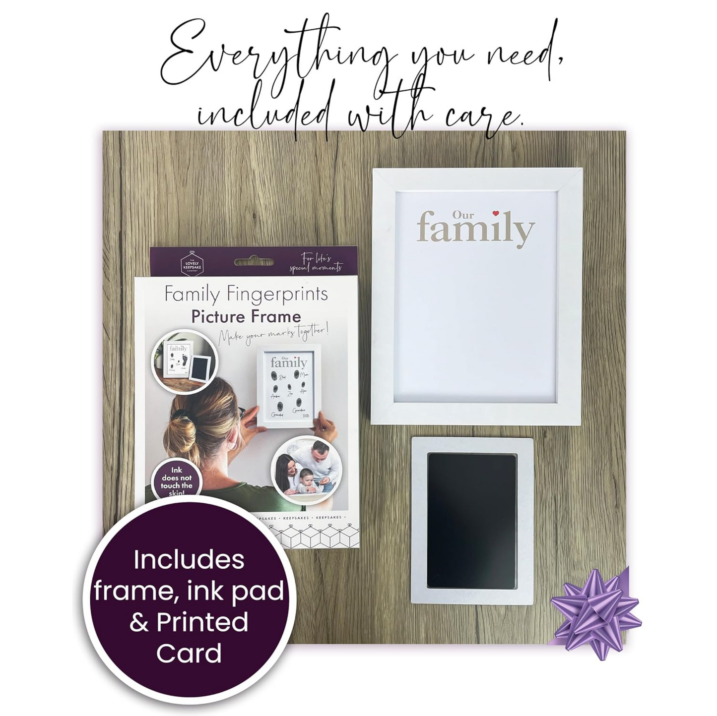 Family Fingerprints Picture Frame