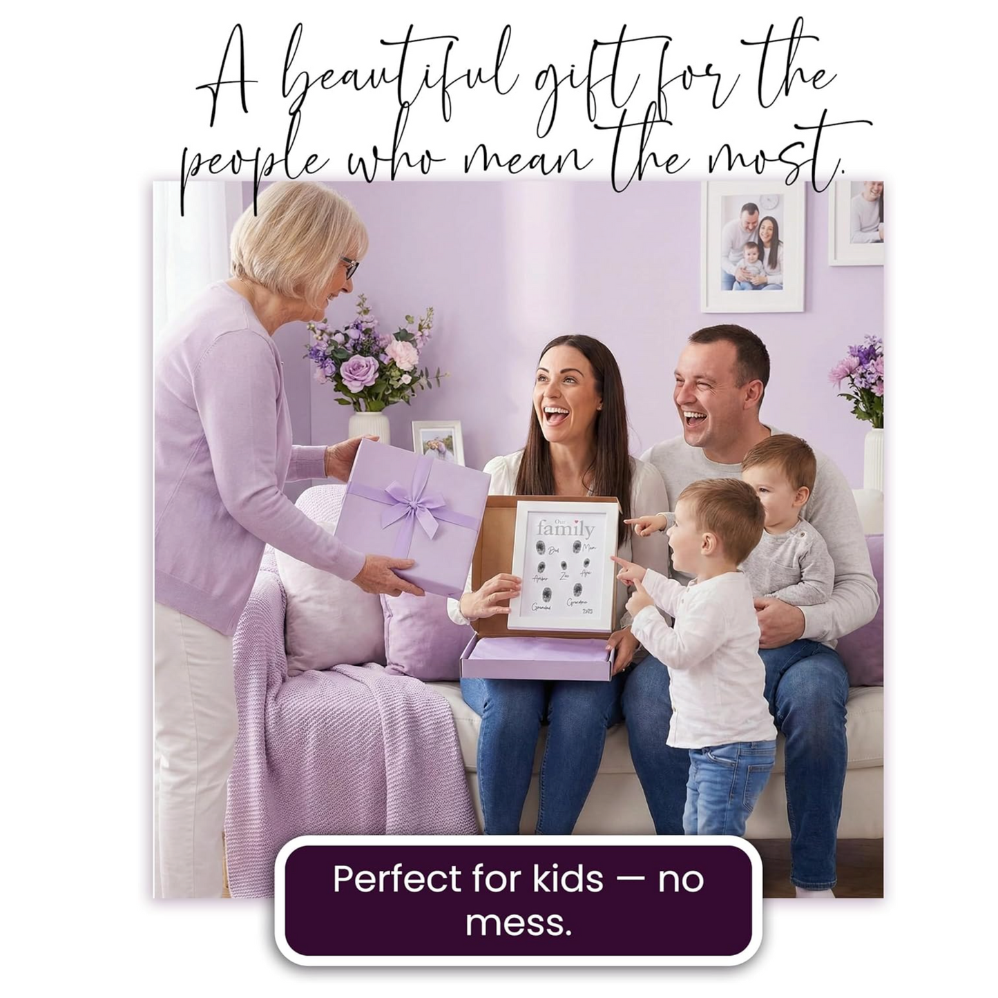 Family Fingerprints Picture Frame