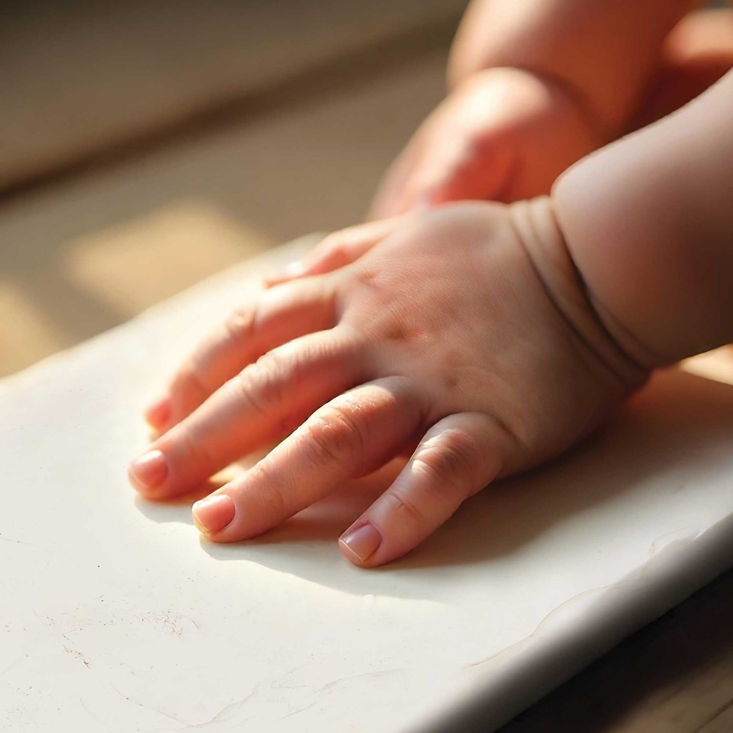 Baby Hand or Foot Print Clay Impression Tin