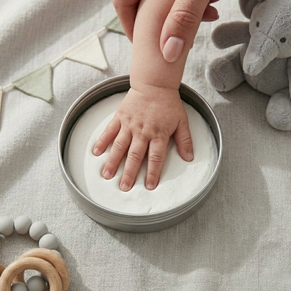 Baby Hand or Foot Print Clay Impression Tin