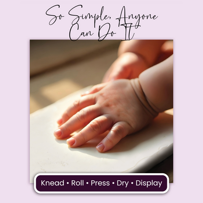 Baby Hand or Foot Print Clay Impression Tin