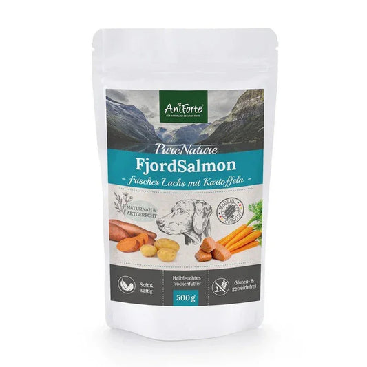 AniForte® Semi-Moist Cold-Pressed Dog Food Salmon - North East Pet Shop Aniforte