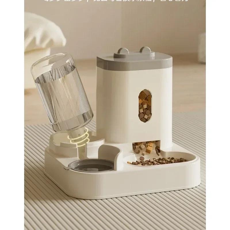 Automatic Feeder Cat Dog Food Bowl With Water Fountain Pet Large - North East Pet Shop Dog Shack UK