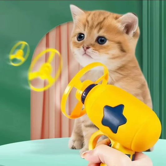 Cat Frisbee Flying Shooter Game - North East Pet Shop North East Pet Shop