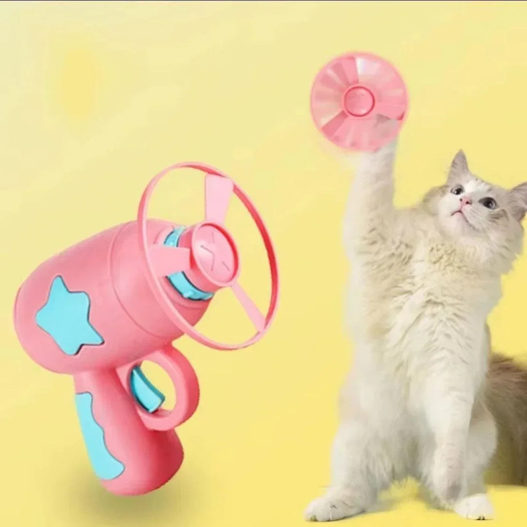 Cat Frisbee Flying Shooter Game - North East Pet Shop North East Pet Shop
