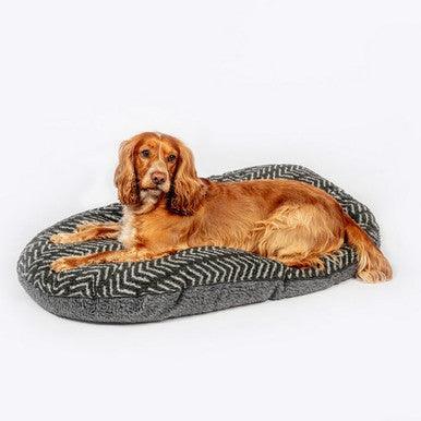 Danish Design Fleece Charcoal Arrows Quilted Mattress Medium 27 Inch - North East Pet Shop Danish Deisgn