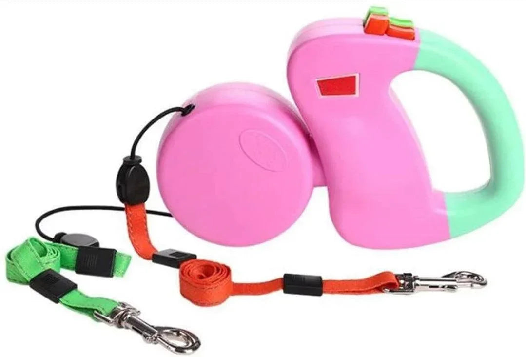 Double Dog Anti Twist Extendable Lead - No More Tangle! - North East Pet Shop Dog Shack UK