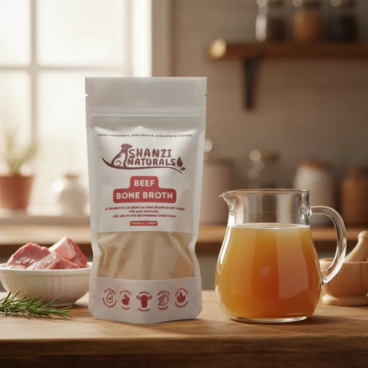 Beef Bone Broth Powder for Dogs & Cats (Makes 4 litres) – Rehydrate or Sprinkle