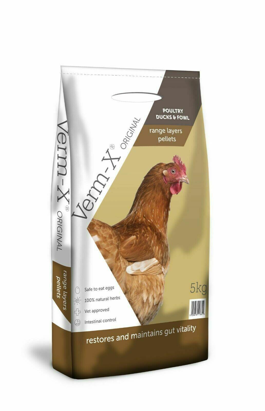 Verm X Layers Pellets with Verm-X 5kg - North East Pet Shop Verm-X