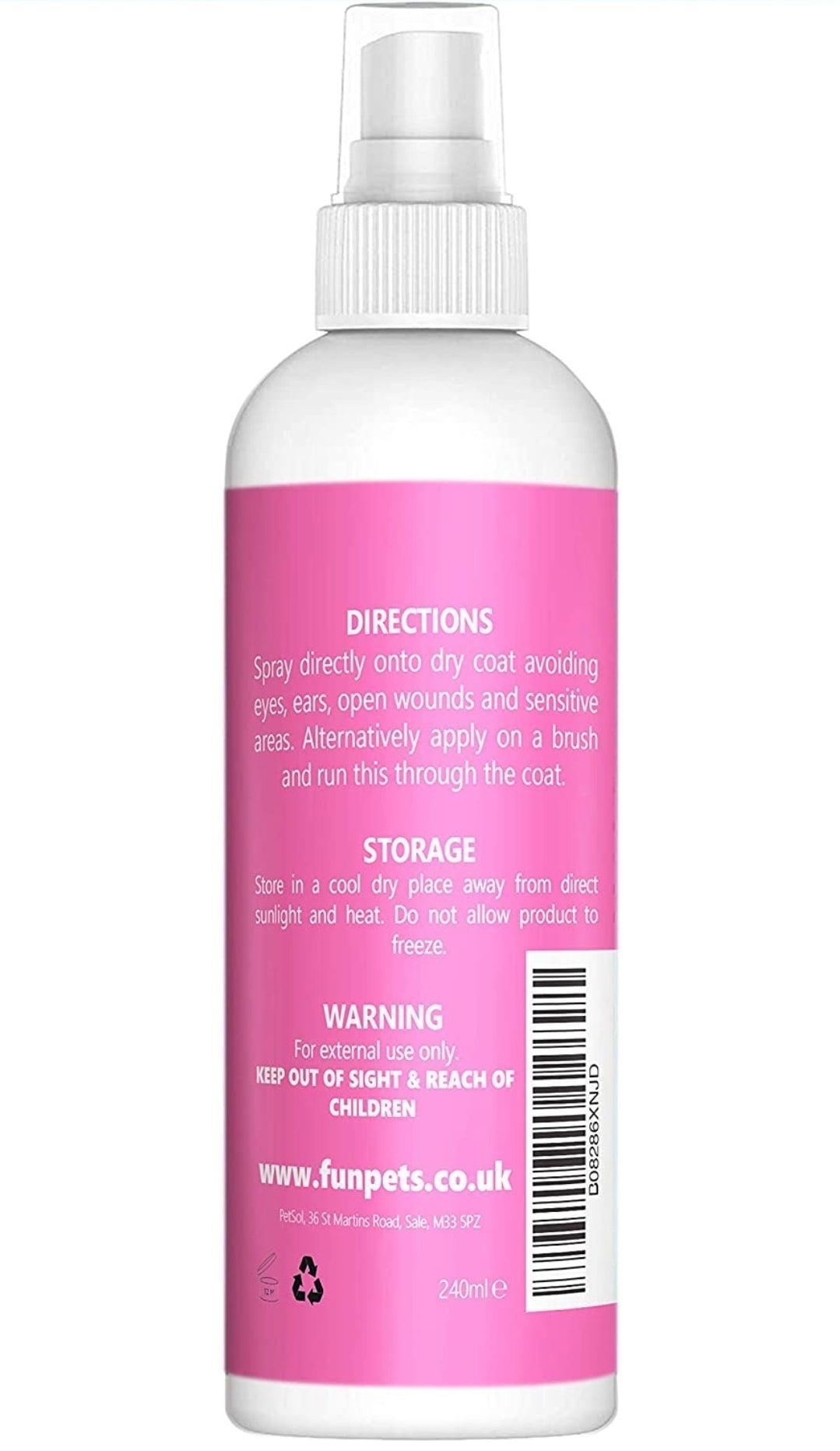 Pet Cologne Deodorising Perfume Spray & Coat Conditioner - North East Pet Shop Dog Shack UK